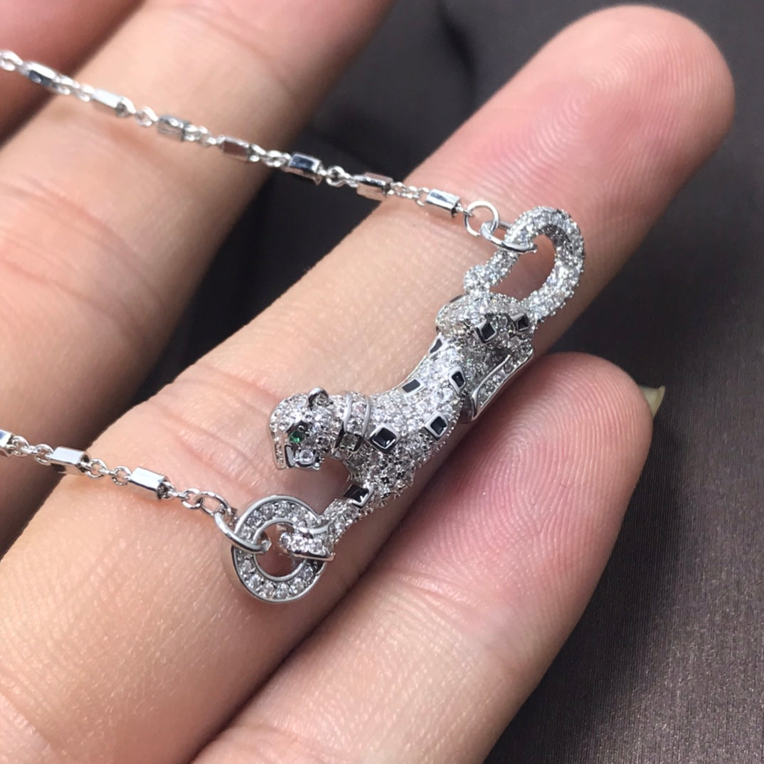 18K Panth̬re De Diamond Necklace