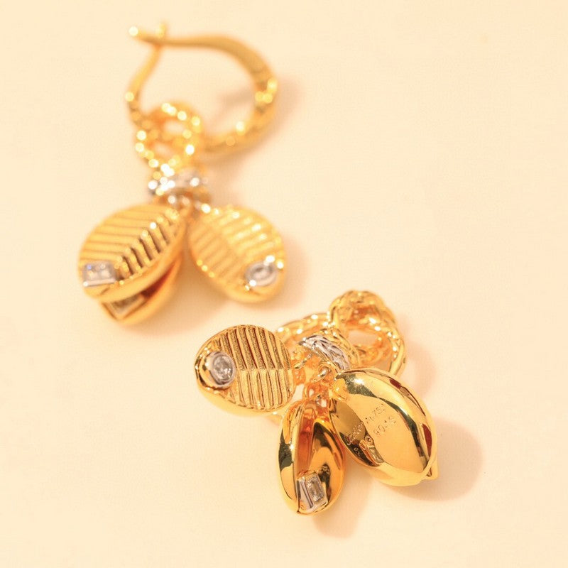 18K Grain De Caf̩ Earrings