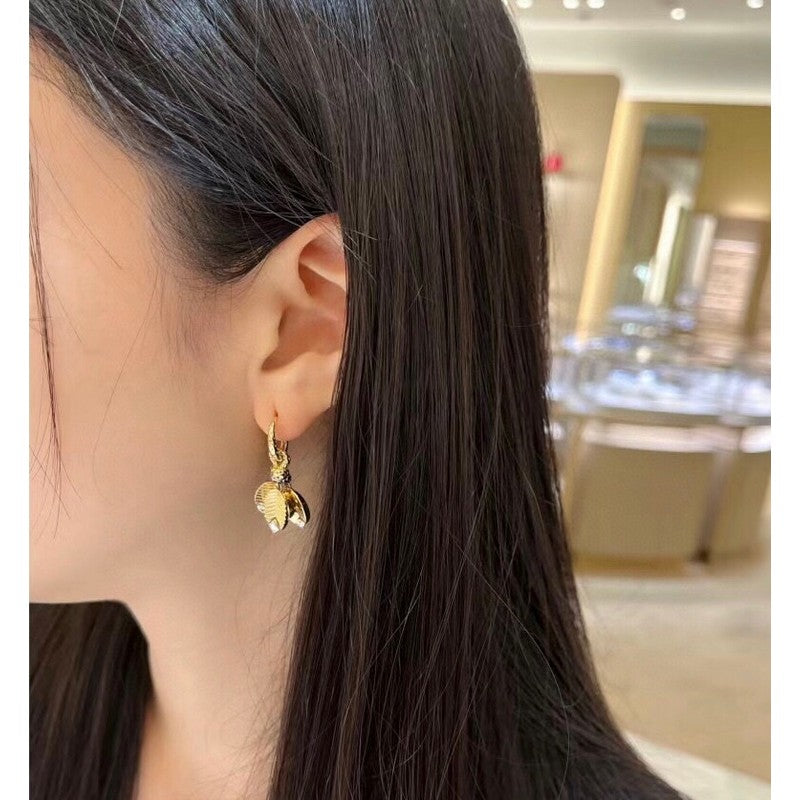 18K Grain De Caf̩ Earrings