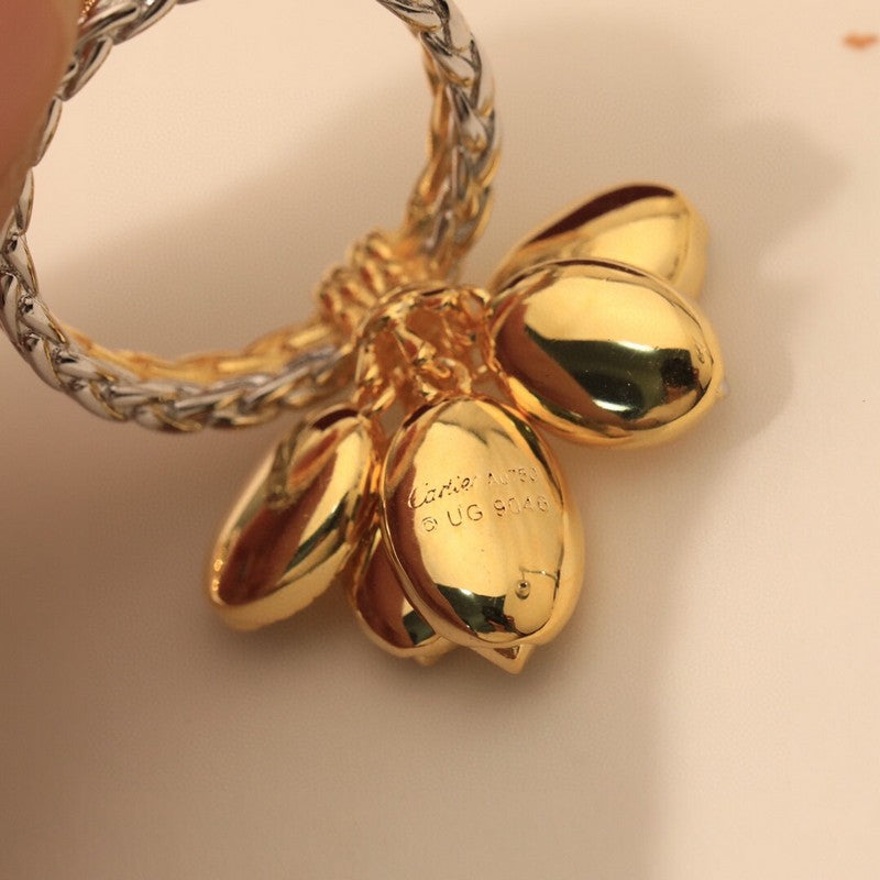 18K Grain De Caf̩ Ring