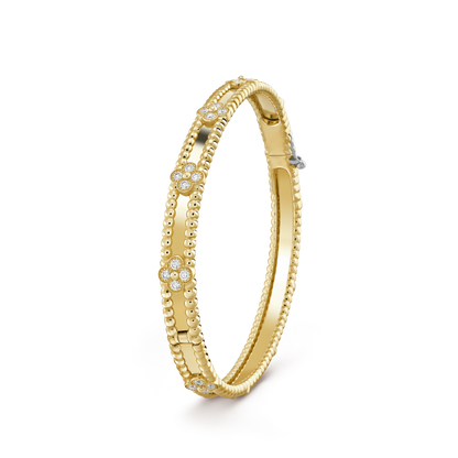 18K Perl̩e Sweet Clovers Small Bracelet