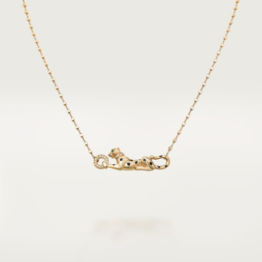 18K Panth̬re De Diamond Necklace