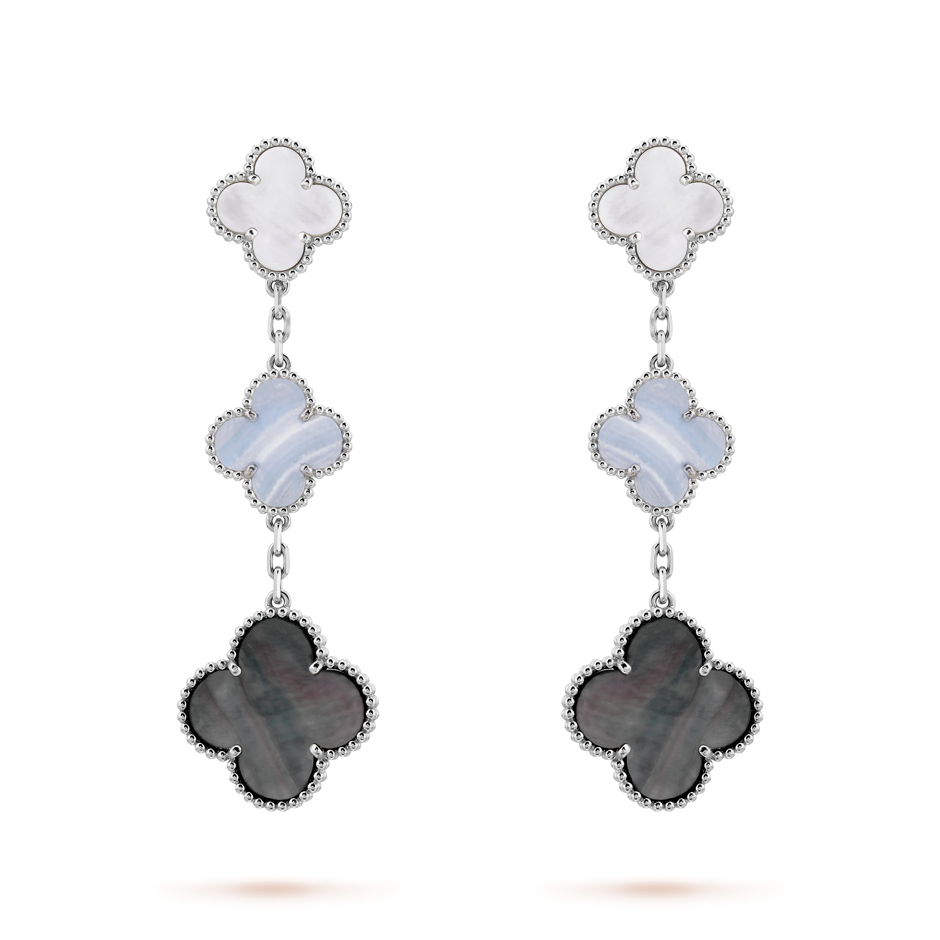 18K Magic Alhambra Three Motifs Earrings