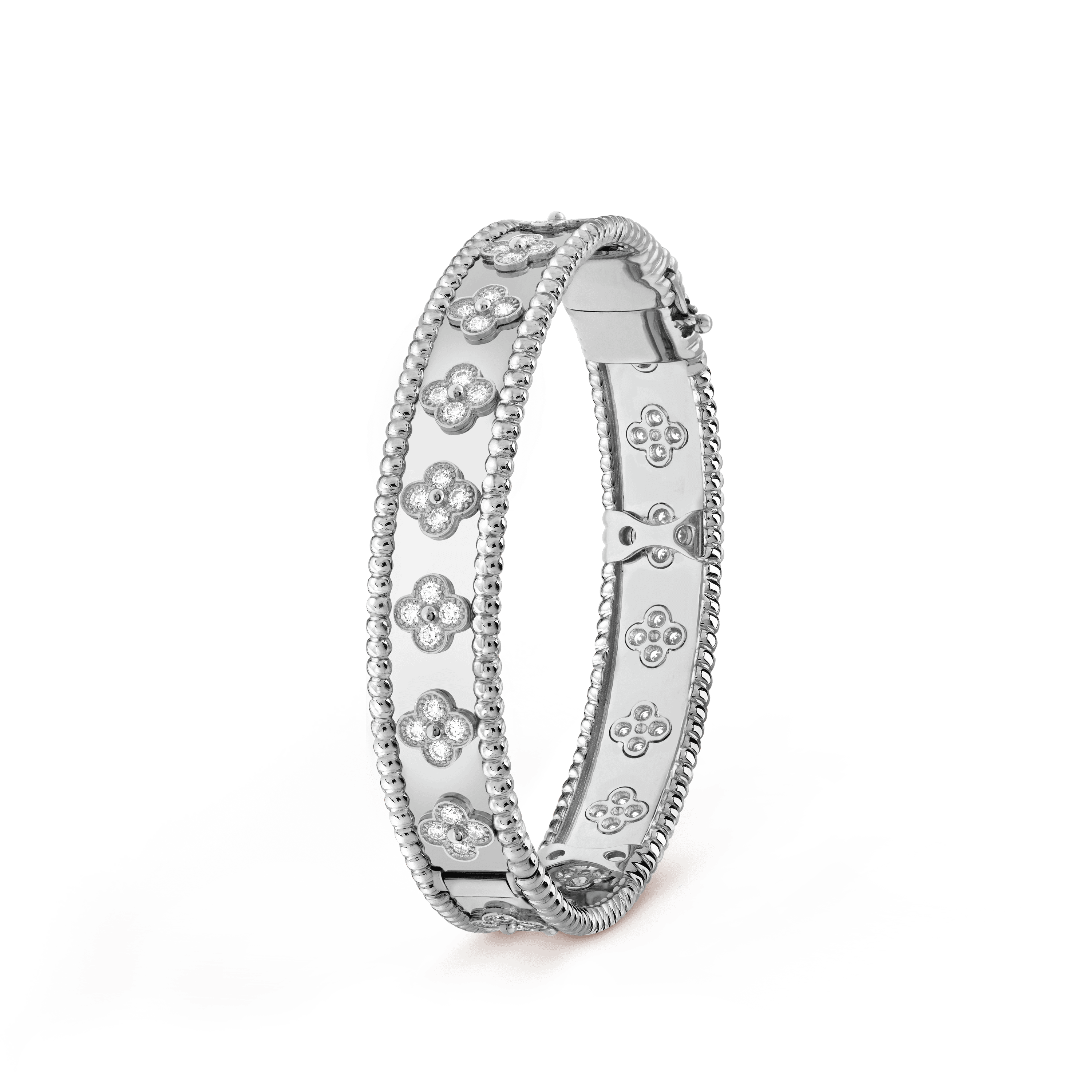 18K Perl̩e Clovers Bracelet