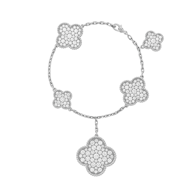 18K Magic Alhambra Five Motifs Clover Bracelet