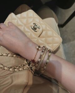 Click to view full screen 18K Perl̩e Sweet Clovers Small Bracelet photo review