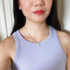 Click to view full screen 18K Vintage Alhambra Pearl 10 Motifs Necklace photo review