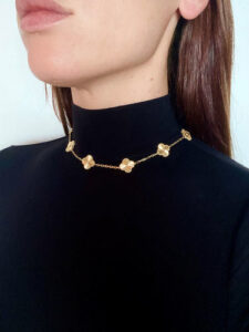 Click to view full screen 18K Sweet Alhambra Heart Pendant Necklace photo review