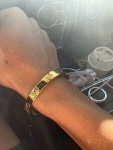 Click to view full screen 18K Lotus Openwork Bracelet photo review