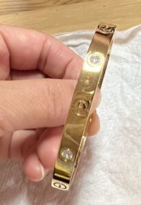 Click to view full screen 18K Rose Gold Five Motifs Clover Bracelet photo review