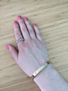 Click to view full screen 18K Rose Gold Five Motifs Clover Bracelet photo review