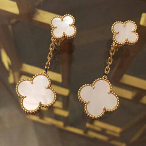 Click to view full screen 18K Magic Alhambra Earclips Earrings photo review