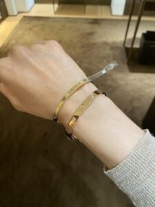 Click to view full screen 18K Rose Gold Five Motifs Clover Bracelet photo review