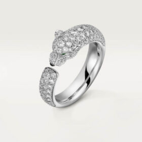 18K Panth̬re De Diamond Ring