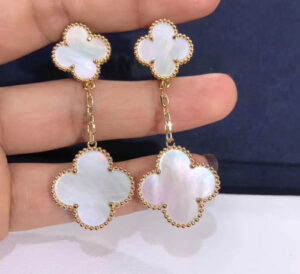Click to view full screen 18K Magic Alhambra Earclips Earrings photo review