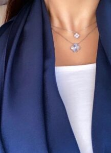 18K Vintage Alhambra Pearl 10 Motifs Necklace photo review