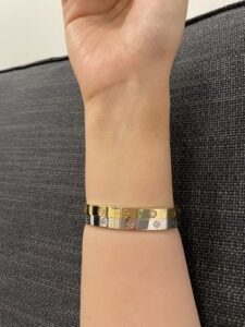 Click to view full screen 18K Rose Gold Five Motifs Clover Bracelet photo review