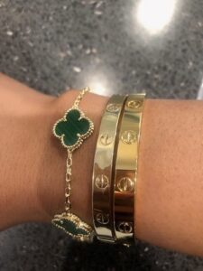 Click to view full screen 18K Lotus Openwork Bracelet photo review