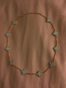 Click to view full screen 18K Vintage Alhambra Five Motifs Pearl Bracelet photo review